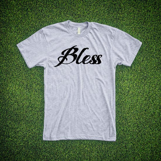 RIEJUNIO HEATHER GRAY BLESS TEE